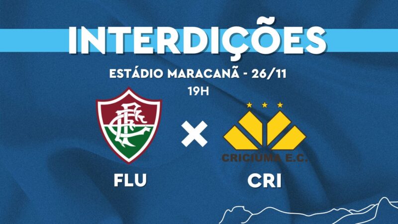 Confira o plano de trânsito para Fluminense x Criciúma nesta terça-feira (26/11) no Maracanã