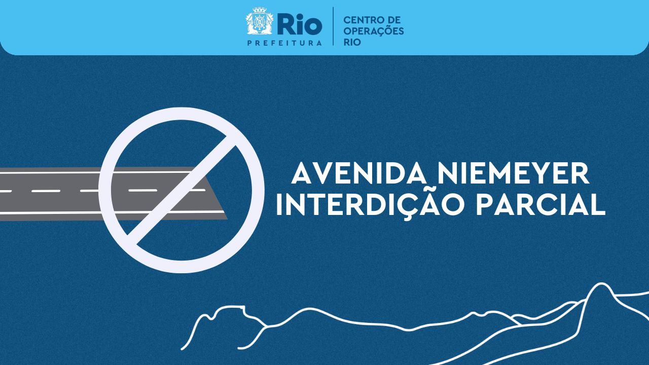 Avenida Niemeyer terá interdição parcial para obras da Águas do Rio nesta sexta-feira (29/11)