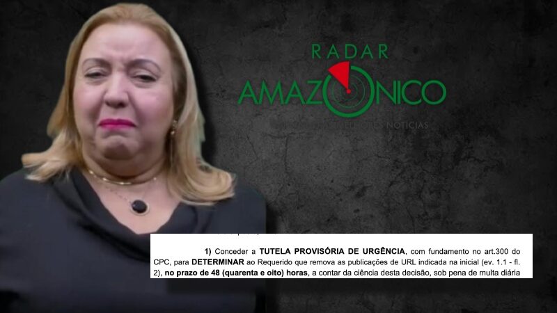 Justiça sendo feita: Radar Amazônico, de Any Margareth, perde mais uma ação judicial para Cileide Moussallem