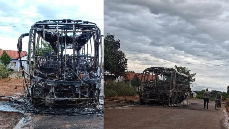 Ônibus da Eucatur e caminhão são incendiados em Rondôniav