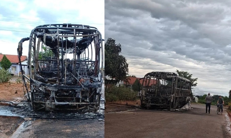 Ônibus da Eucatur e caminhão são incendiados em Rondôniav